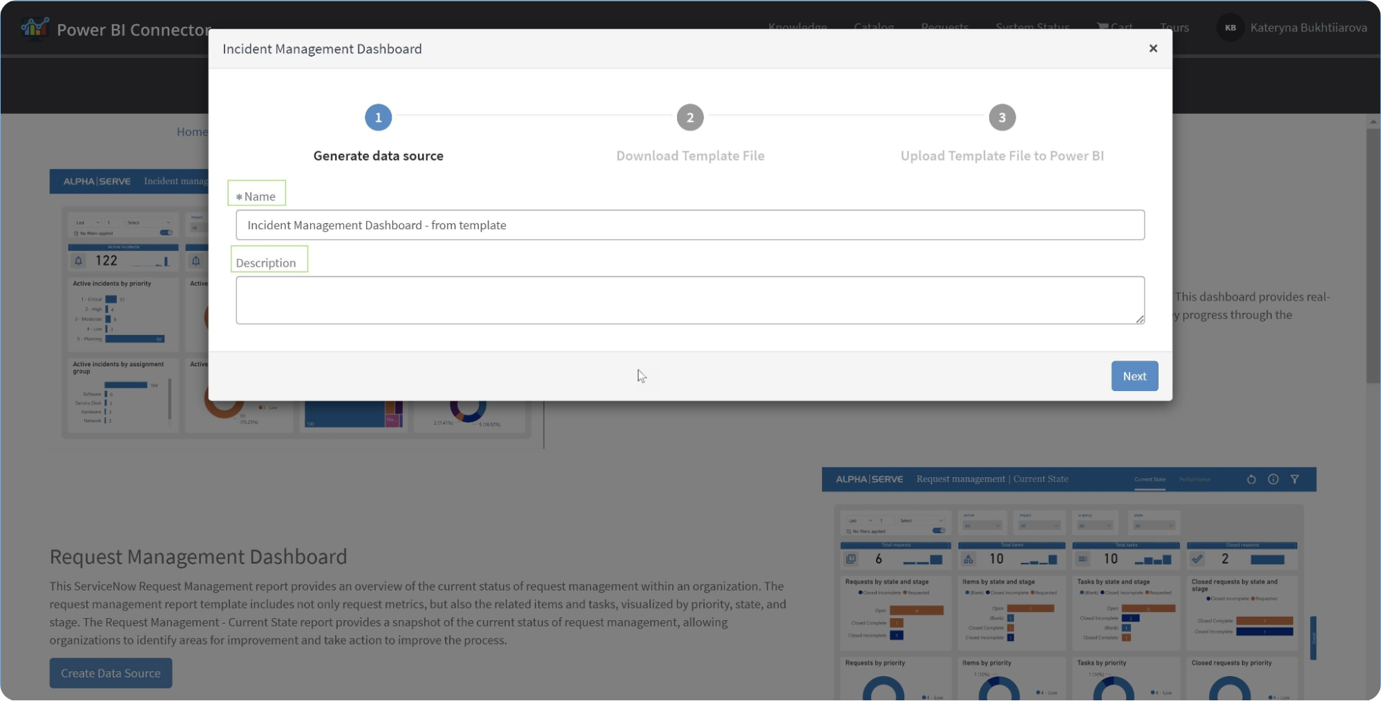 ServiceNow Incident Management Dashboard Data Source