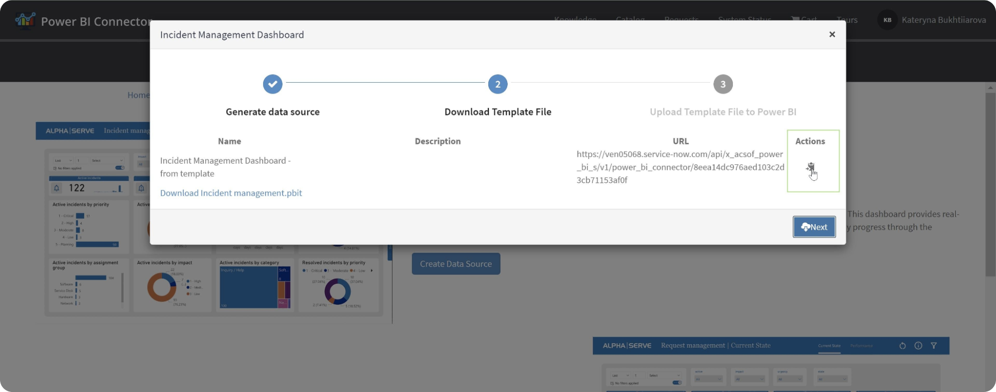 ServiceNow Incident Management Dashboard Download the .pbit file.